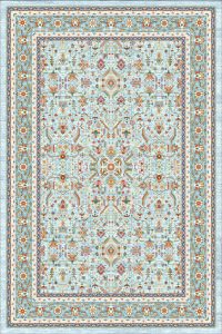 فرش کالتکس ۱۲۰۰ شانه طرح کتایون آبی روشن