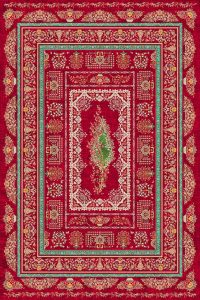 فرش کالتکس ۱۲۰۰ شانه طرح گلنوش لاکی