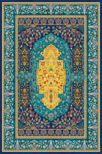 فرش کالتکس ۱۲۰۰ شانه طرح کاج آبی