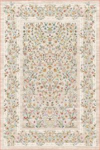 فرش کالتکس ۱۲۰۰ شانه طرح طراوت بیژ