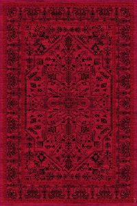 فرش کالتکس ۱۲۰۰ شانه طرح  ایوان لاکی گل مشکی