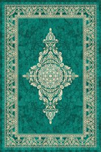 فرش کالتکس ۱۲۰۰ شانه طرح  هستی سبز سیر