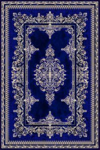 فرش کالتکس ۱۲۰۰ شانه طرح سیرا آبی کاربنی