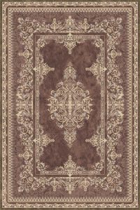 فرش کالتکس ۱۲۰۰ شانه طرح سیرا قهوه ای