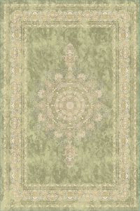 فرش کالتکس ۱۲۰۰ شانه طرح هلن سبز روشن