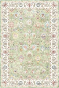 فرش کالتکس ۱۲۰۰ شانه طرح آرام سبز