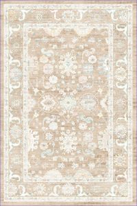 فرش کالتکس ۱۲۰۰ شانه طرح پرچین موکا