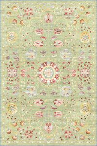 فرش کالتکس ۱۲۰۰ شانه طرح دوناز سبز