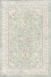 فرش کالتکس ۱۲۰۰ شانه طرح بنیتا سبز