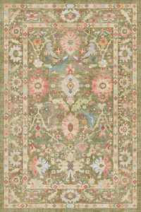 فرش کالتکس ۱۲۰۰ شانه طرح بهار سبز